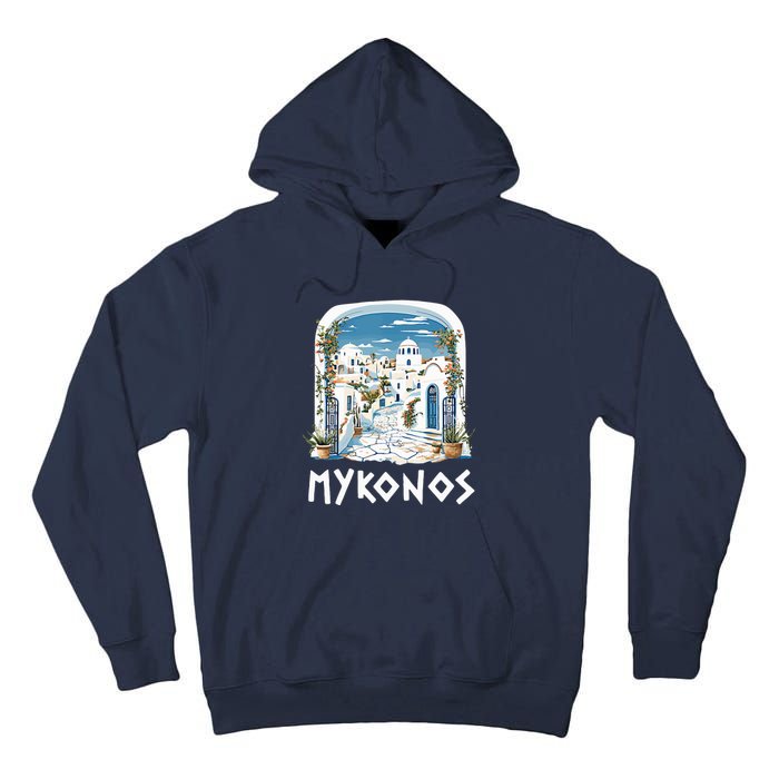 Mykonos Souvenir / Mykonos Greece / Mykonos Tall Hoodie