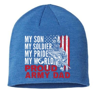 My Son My Soldier My Pride My World Proud Army Dad Gift Sustainable Beanie