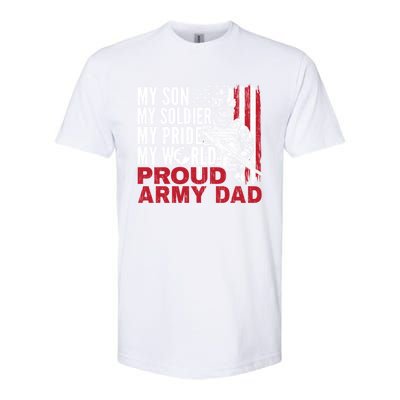 My Son My Soldier My Pride My World Proud Army Dad Gift Softstyle® CVC T-Shirt