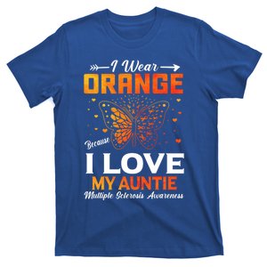 Multiple Sclerosis Ms Warrior I Wear Orange Auntie Gift T-Shirt