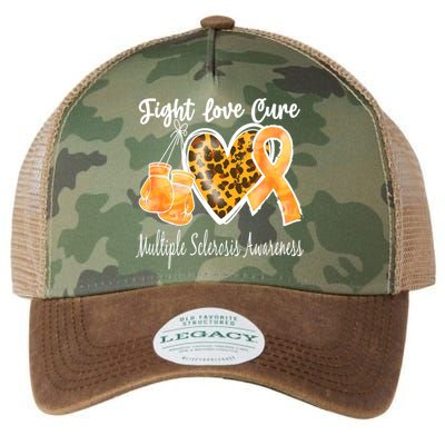 Multiple Sclerosis Ms Fight Love Cure Gift Legacy Tie Dye Trucker Hat