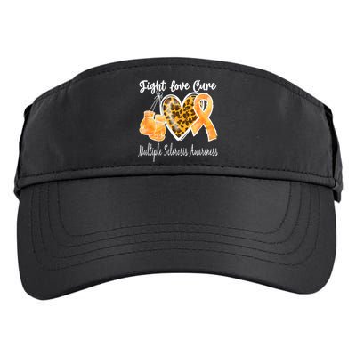 Multiple Sclerosis Ms Fight Love Cure Gift Adult Drive Performance Visor