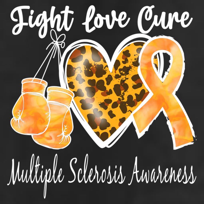 Multiple Sclerosis Ms Fight Love Cure Gift Adult Drive Performance Visor