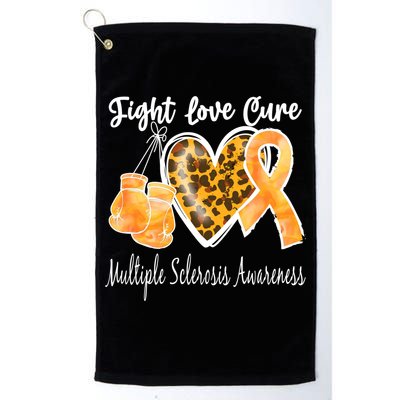 Multiple Sclerosis Ms Fight Love Cure Gift Golf Towel