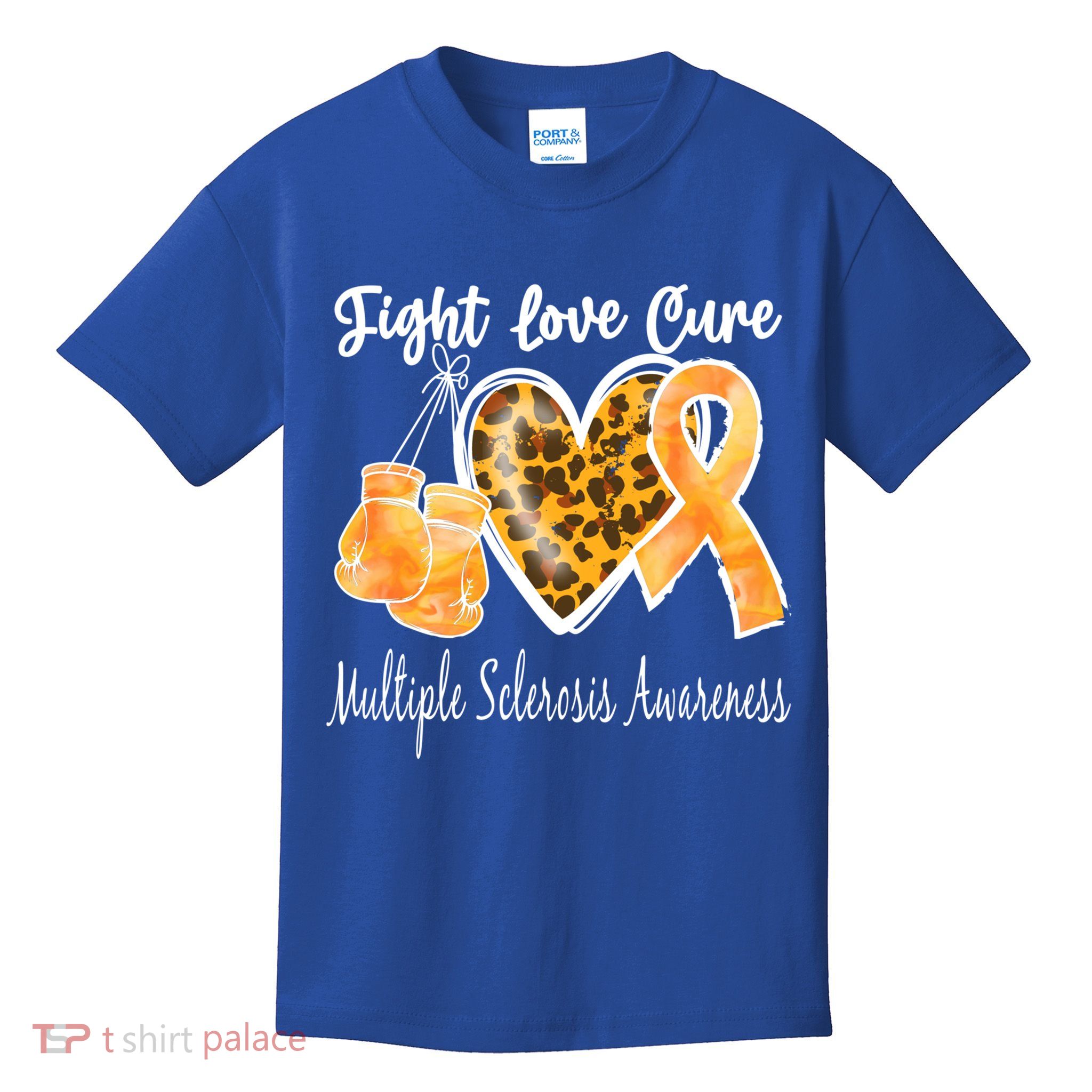 Multiple Sclerosis Ms Fight Love Cure Gift Kids T-Shirt