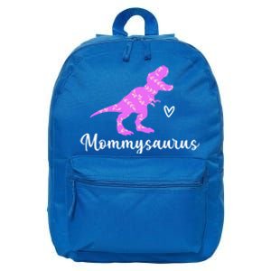 Mommy Saurus Mommysaurus Dinosaur Family Mom Gift 16 in Basic Backpack