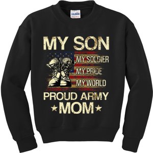 My Son My Soldier My Pride My Hero Proud Mom Kids Sweatshirt