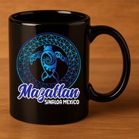 Mazatlan Sinaloa Mexico Souvenirs Baja California Turtles 11oz C Handle Ceramic Mug