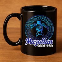 Mazatlan Sinaloa Mexico Souvenirs Baja California Turtles 11oz C Handle Ceramic Mug