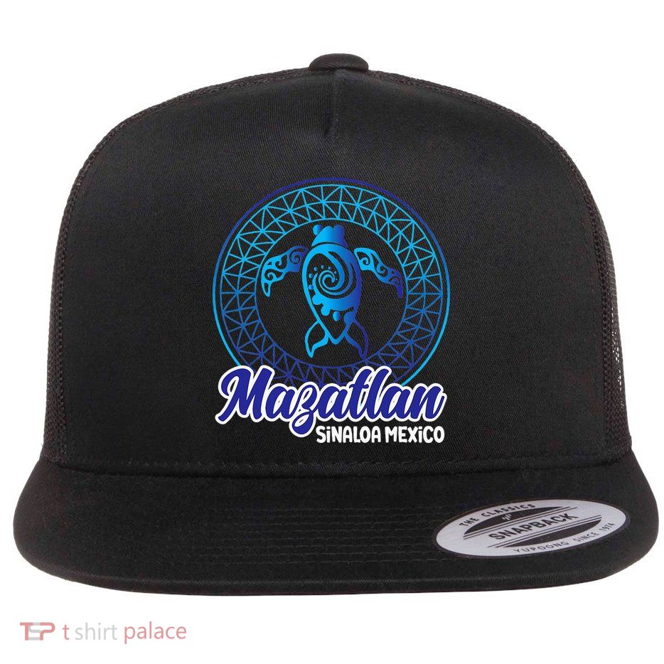Mazatlan Sinaloa Mexico Souvenirs Baja California Turtles Flatbill Hat
