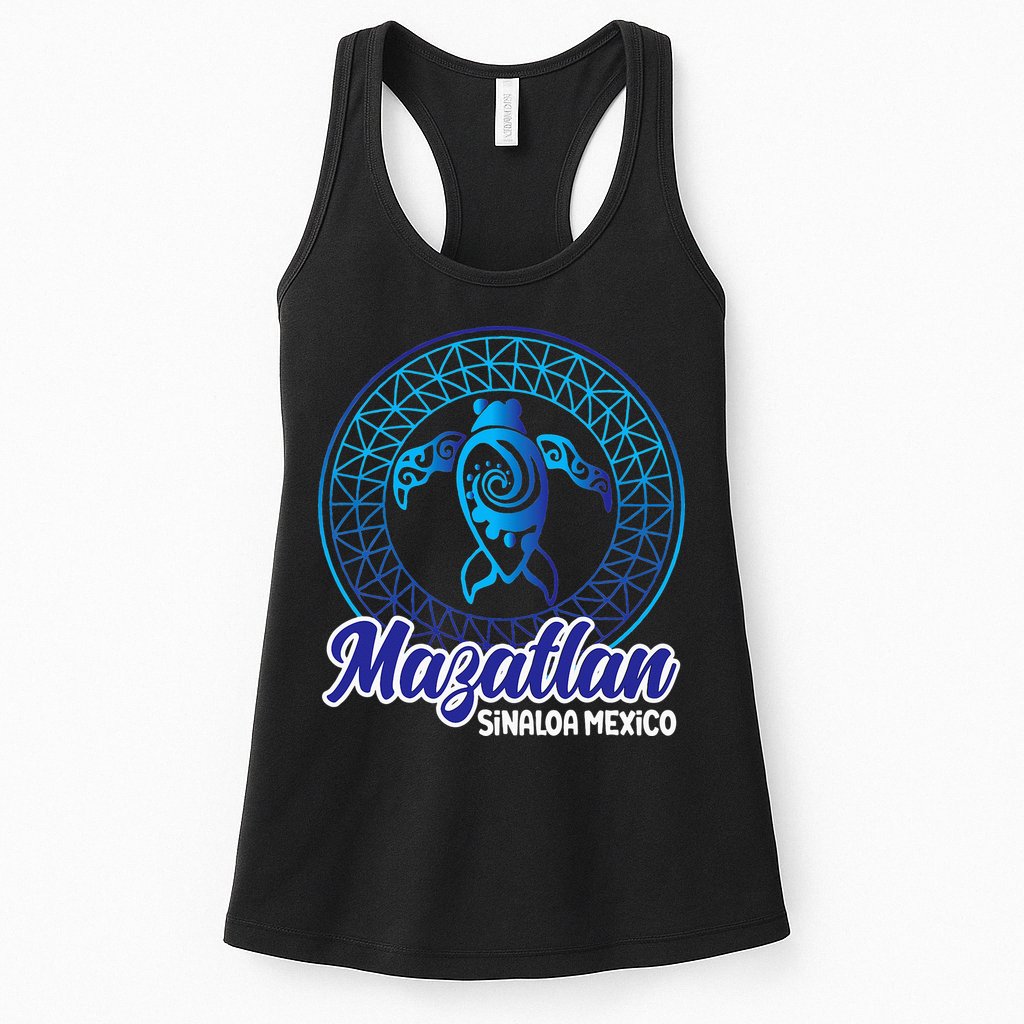 Mazatlan Sinaloa Mexico Souvenirs Baja California Turtles Womens Tank Top
