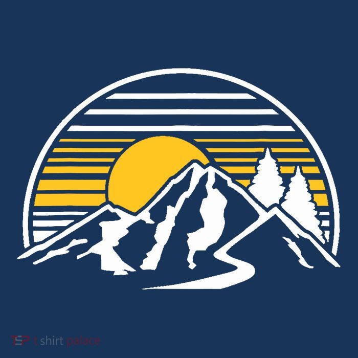 Mountains Sun Tall T-Shirt