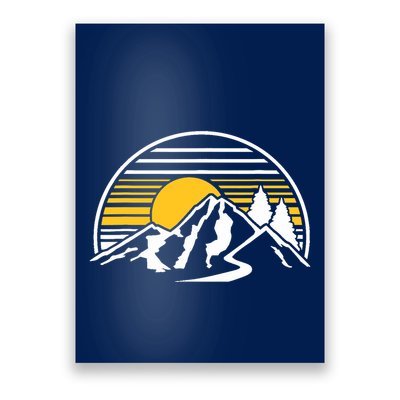 Mountains Sun Poster