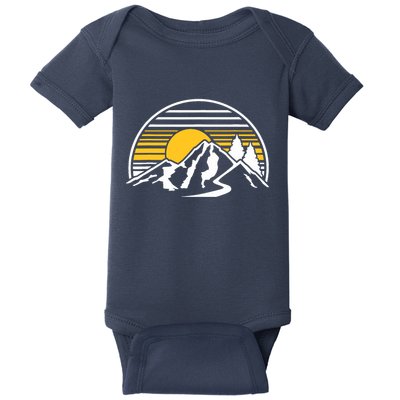 Mountains Sun Baby Bodysuit