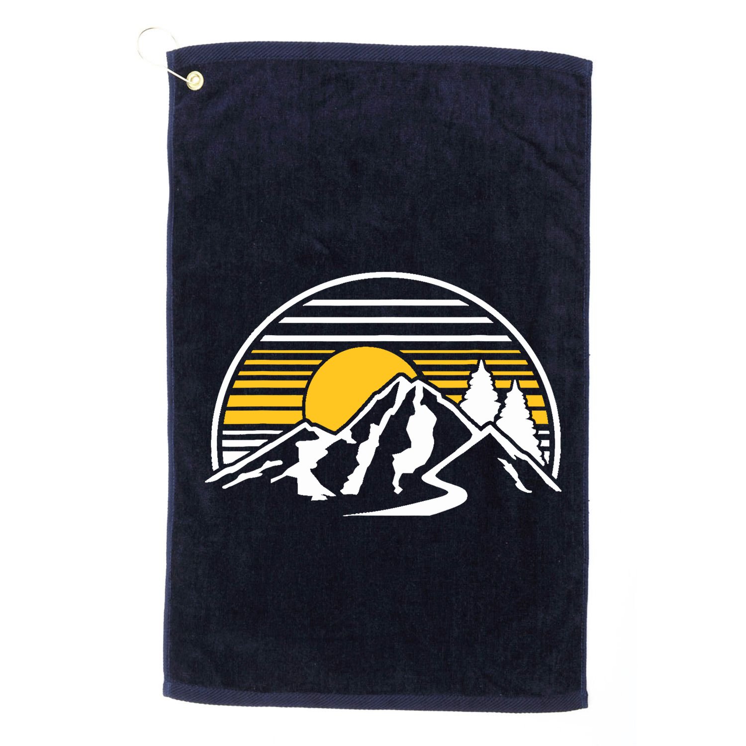 Mountains Sun Golf Towel