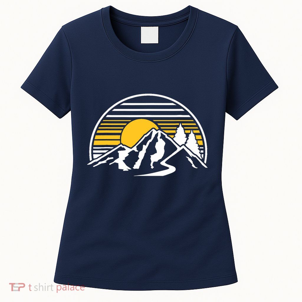 Mountains Sun Womens T-Shirt