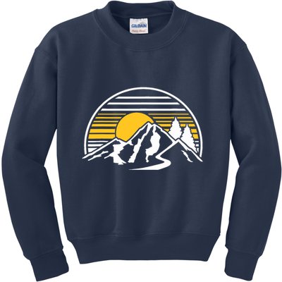 Mountains Sun Kids Sweatshirt