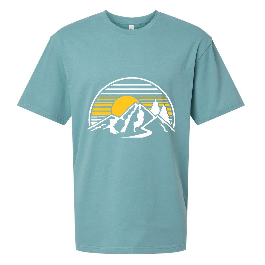 Mountains Sun Sueded Cloud Jersey T-Shirt