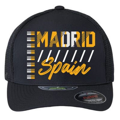 Madrid Spain Flexfit Unipanel Trucker Cap