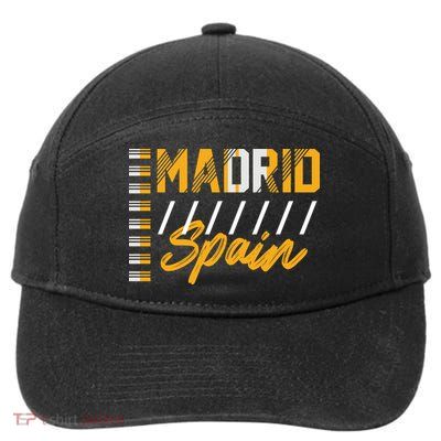 Madrid Spain 7-Panel Snapback Hat