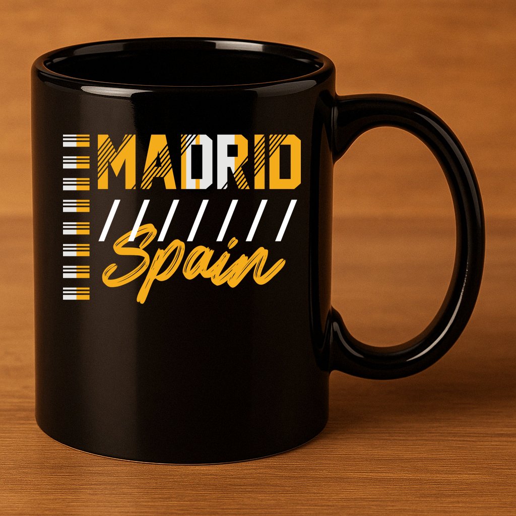 Madrid Spain 11oz C Handle Ceramic Mug