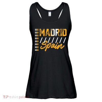 Madrid Spain Ladies Essential Flowy Tank