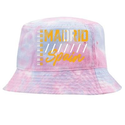 Madrid Spain Tie-Dyed Bucket Hat