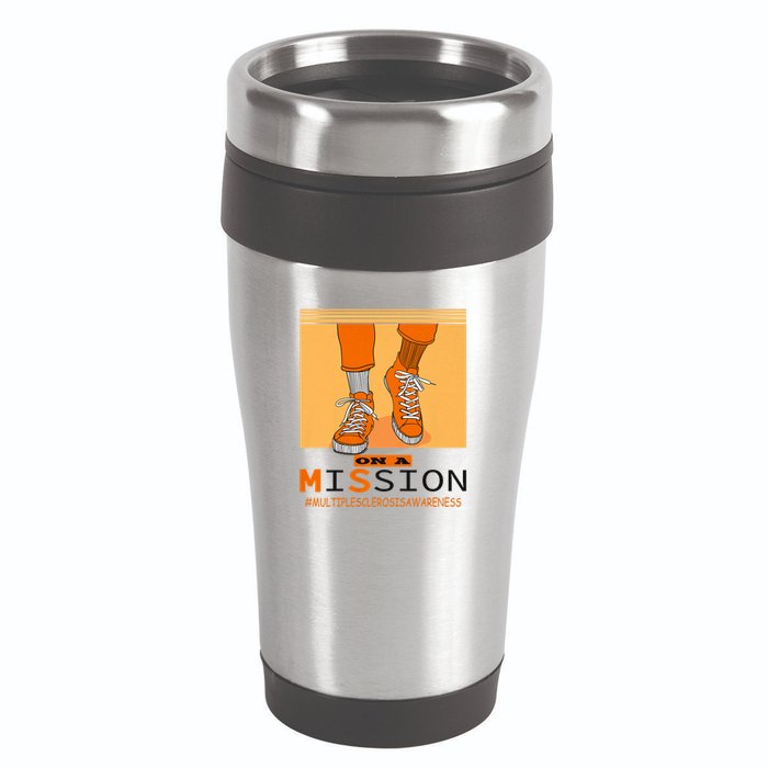 Multiple Sclerosis Ms Awareness Walk On Mission 16oz Travel Tumbler