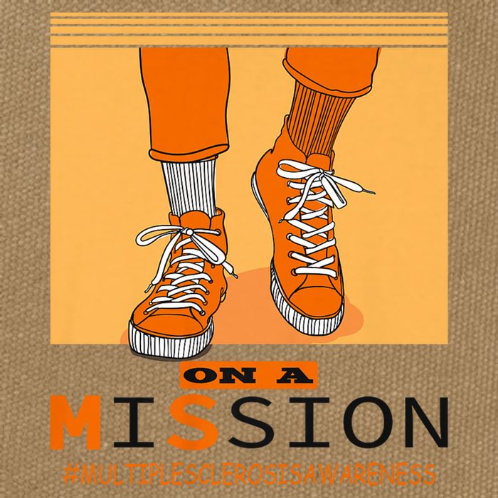 Multiple Sclerosis Ms Awareness Walk On Mission Cotton Canvas Backpack