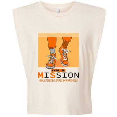 Multiple Sclerosis Ms Awareness Walk On Mission Garment-Dyed Women's Muscle Tee