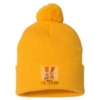Multiple Sclerosis Ms Awareness Walk On Mission Pom Pom 12in Knit Beanie
