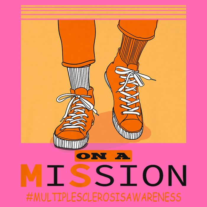 Multiple Sclerosis Ms Awareness Walk On Mission Stripe Pom Pom Beanie