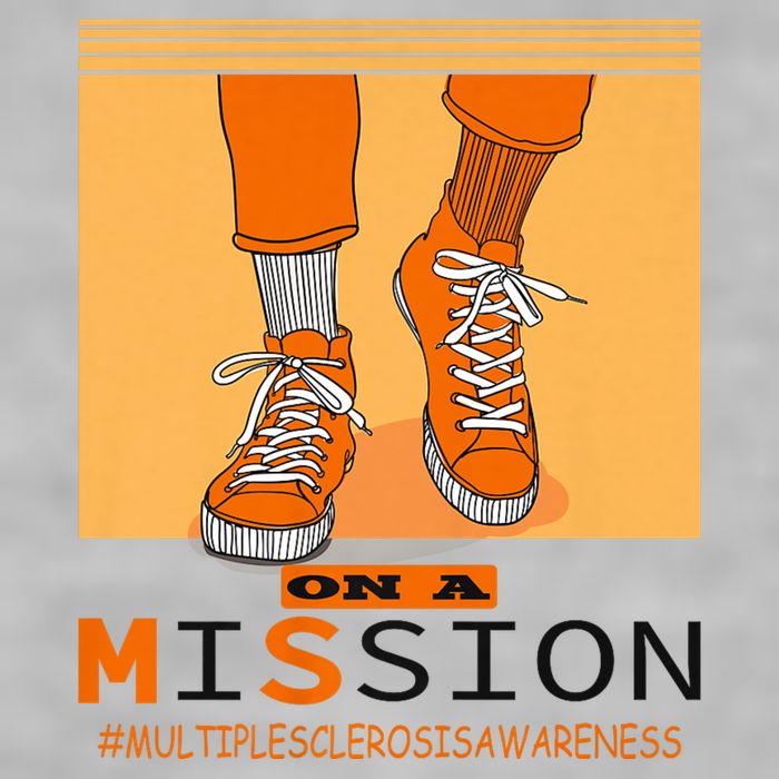 Multiple Sclerosis Ms Awareness Walk On Mission Ladies PosiCharge Tri-Blend Wicking Tank