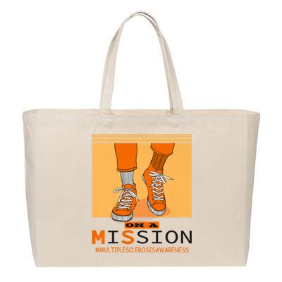 Multiple Sclerosis Ms Awareness Walk On Mission Cotton Canvas Jumbo Tote