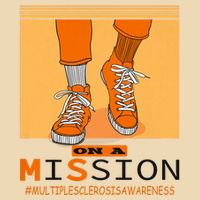 Multiple Sclerosis Ms Awareness Walk On Mission Drawstring Bag