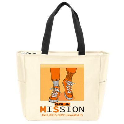 Multiple Sclerosis Ms Awareness Walk On Mission Zip Tote Bag