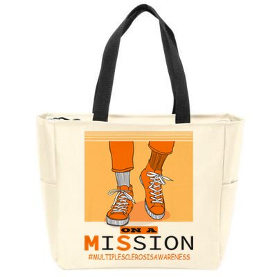 Multiple Sclerosis Ms Awareness Walk On Mission Zip Tote Bag