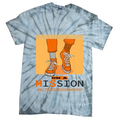 Multiple Sclerosis Ms Awareness Walk On Mission Tie-Dye T-Shirt