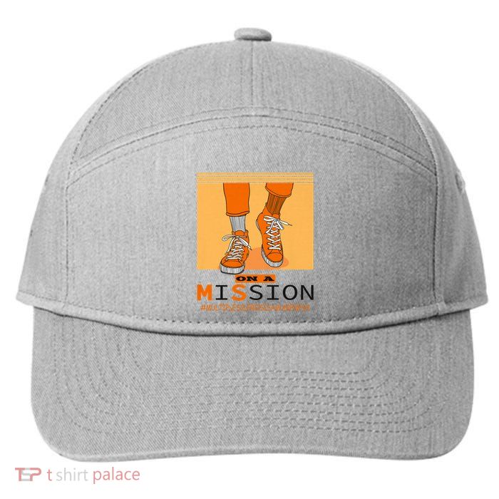 Multiple Sclerosis Ms Awareness Walk On Mission 7-Panel Snapback Hat
