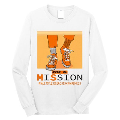 Multiple Sclerosis Ms Awareness Walk On Mission Long Sleeve Shirt