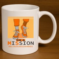 Multiple Sclerosis Ms Awareness Walk On Mission 11oz C Handle Ceramic Mug