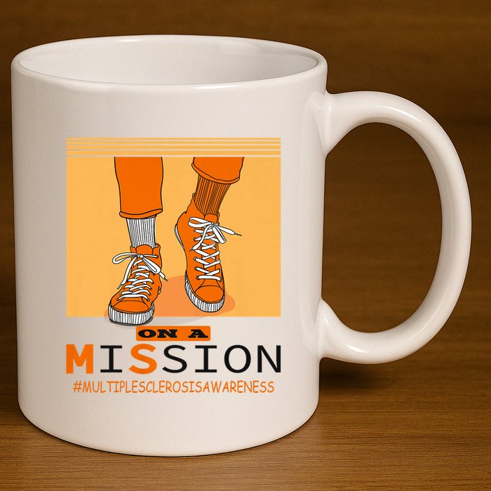 Multiple Sclerosis Ms Awareness Walk On Mission 11oz C Handle Ceramic Mug