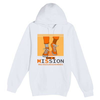 Multiple Sclerosis Ms Awareness Walk On Mission Premium Pullover Hoodie