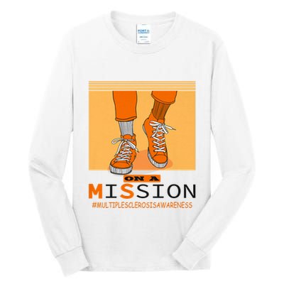 Multiple Sclerosis Ms Awareness Walk On Mission Tall Long Sleeve T-Shirt