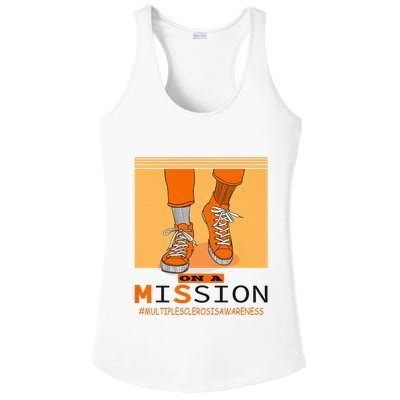 Multiple Sclerosis Ms Awareness Walk On Mission Ladies PosiCharge Competitor Racerback Tank