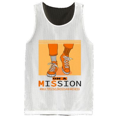 Multiple Sclerosis Ms Awareness Walk On Mission Mesh Reversible Basketball Jersey Tank