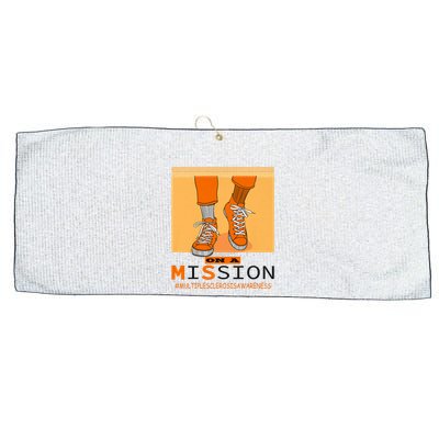 Multiple Sclerosis Ms Awareness Walk On Mission Large Microfiber Waffle Golf Towel
