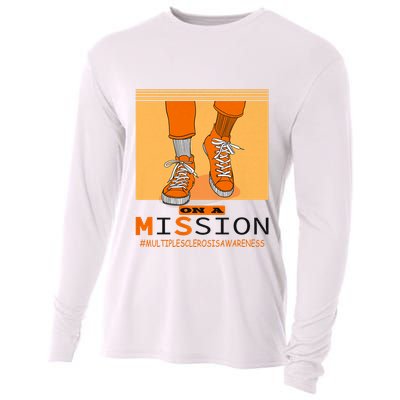 Multiple Sclerosis Ms Awareness Walk On Mission Cooling Performance Long Sleeve Crew