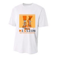 Multiple Sclerosis Ms Awareness Walk On Mission Youth Performance Sprint T-Shirt