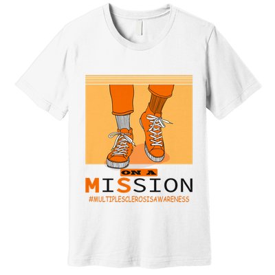 Multiple Sclerosis Ms Awareness Walk On Mission Premium T-Shirt
